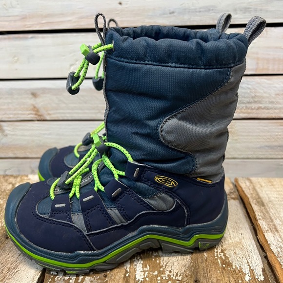 Keen Other - KEEN Winterport II Waterproof Kids Snow Boots Blue Green Insulated US 12